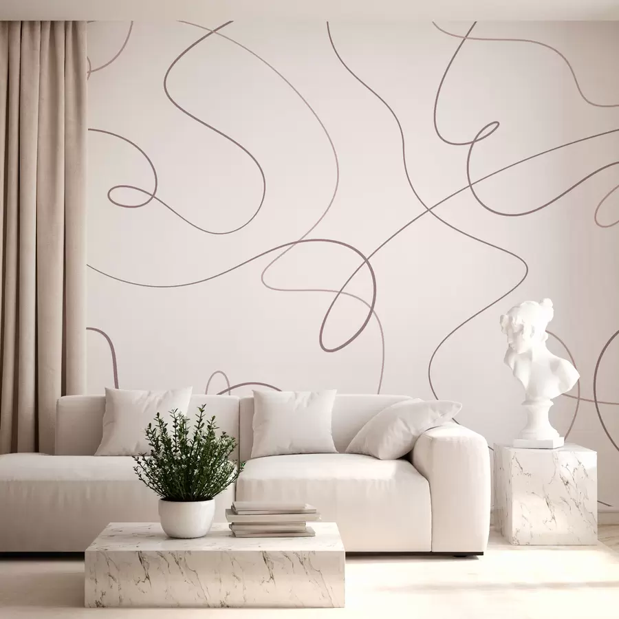 fototapet Linii abstracte elegante w03061