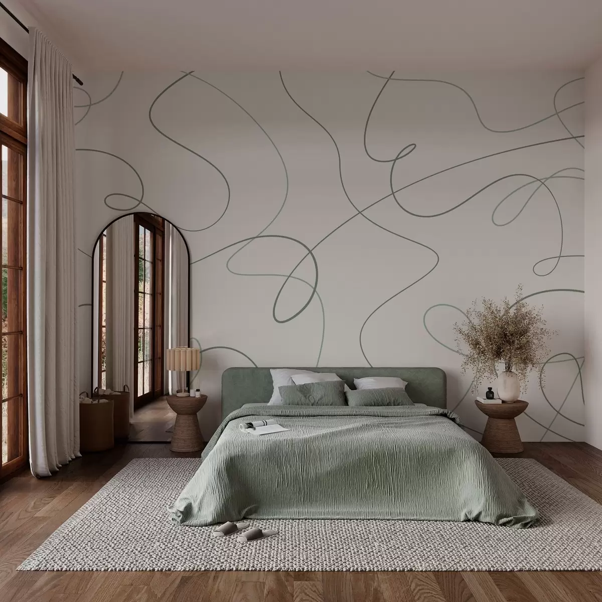 fototapet Linii abstracte elegante w03061v2