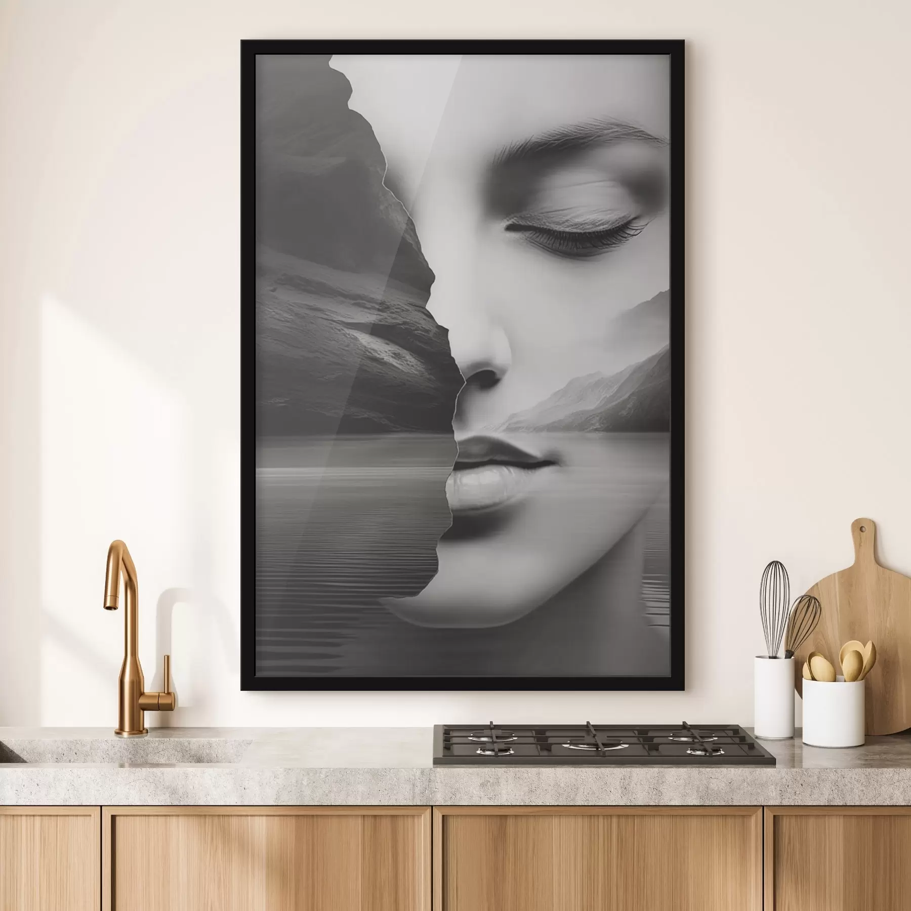 Tablouri Suprarealism alb-negru f42953