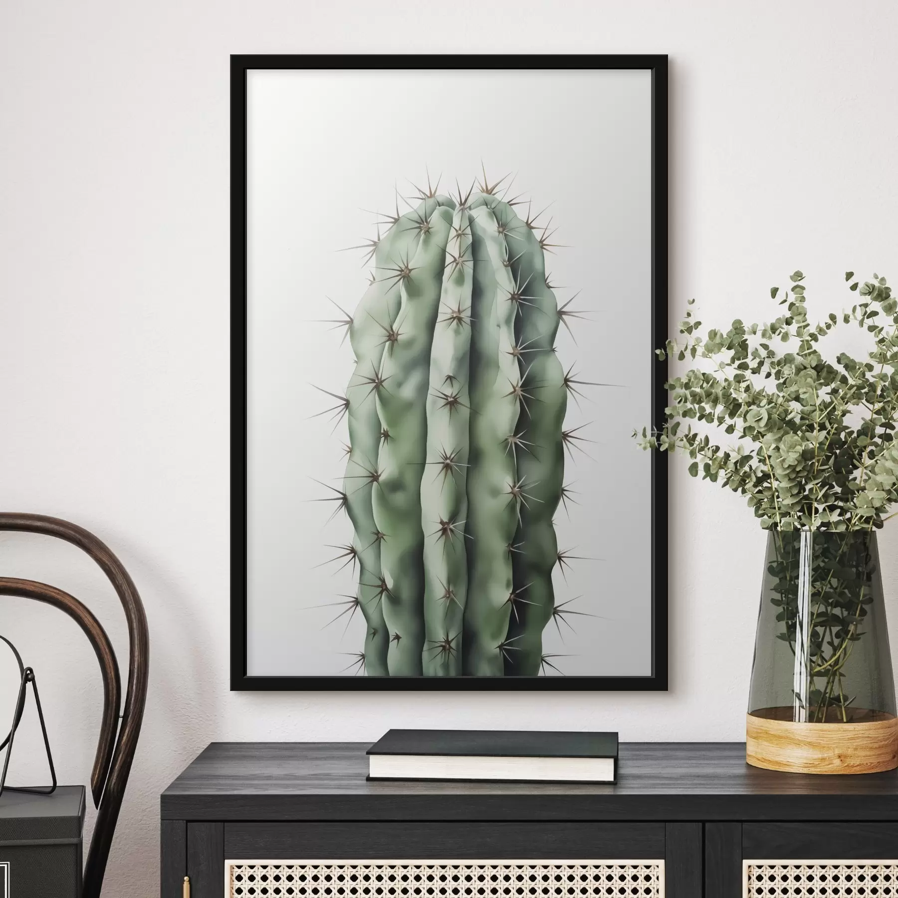 fototapet Cactus imitație acuarelă f42961