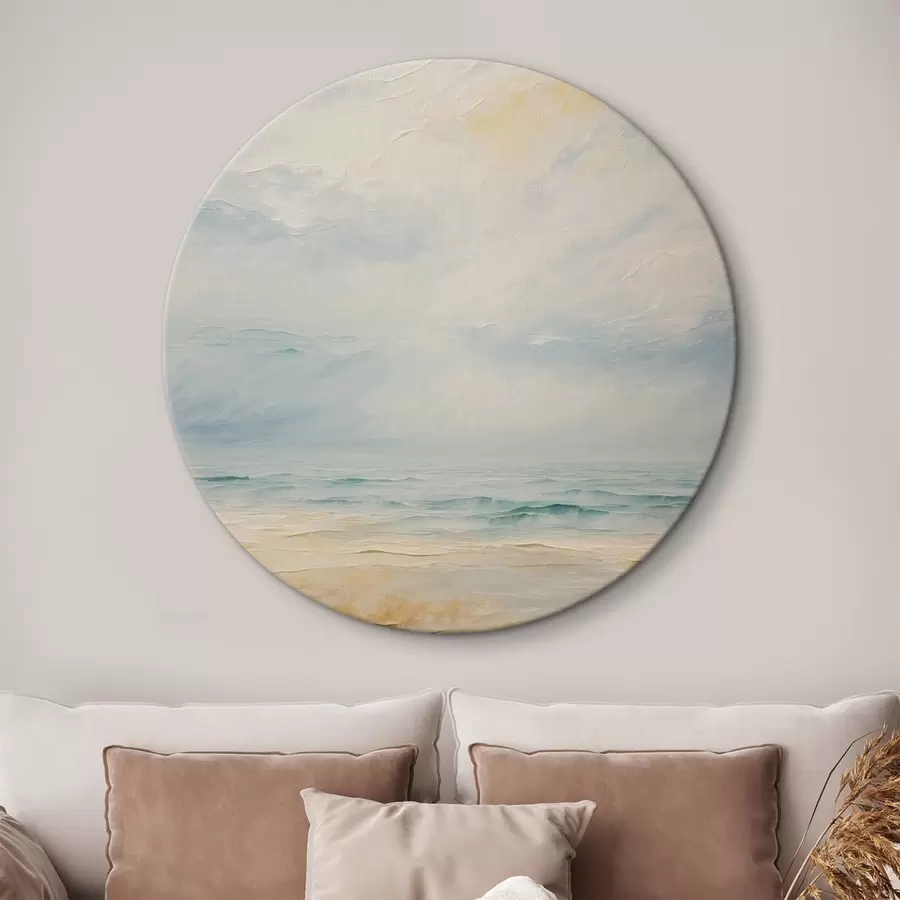 fototapet Plaja de mare în stilul picturii acrilice r42759