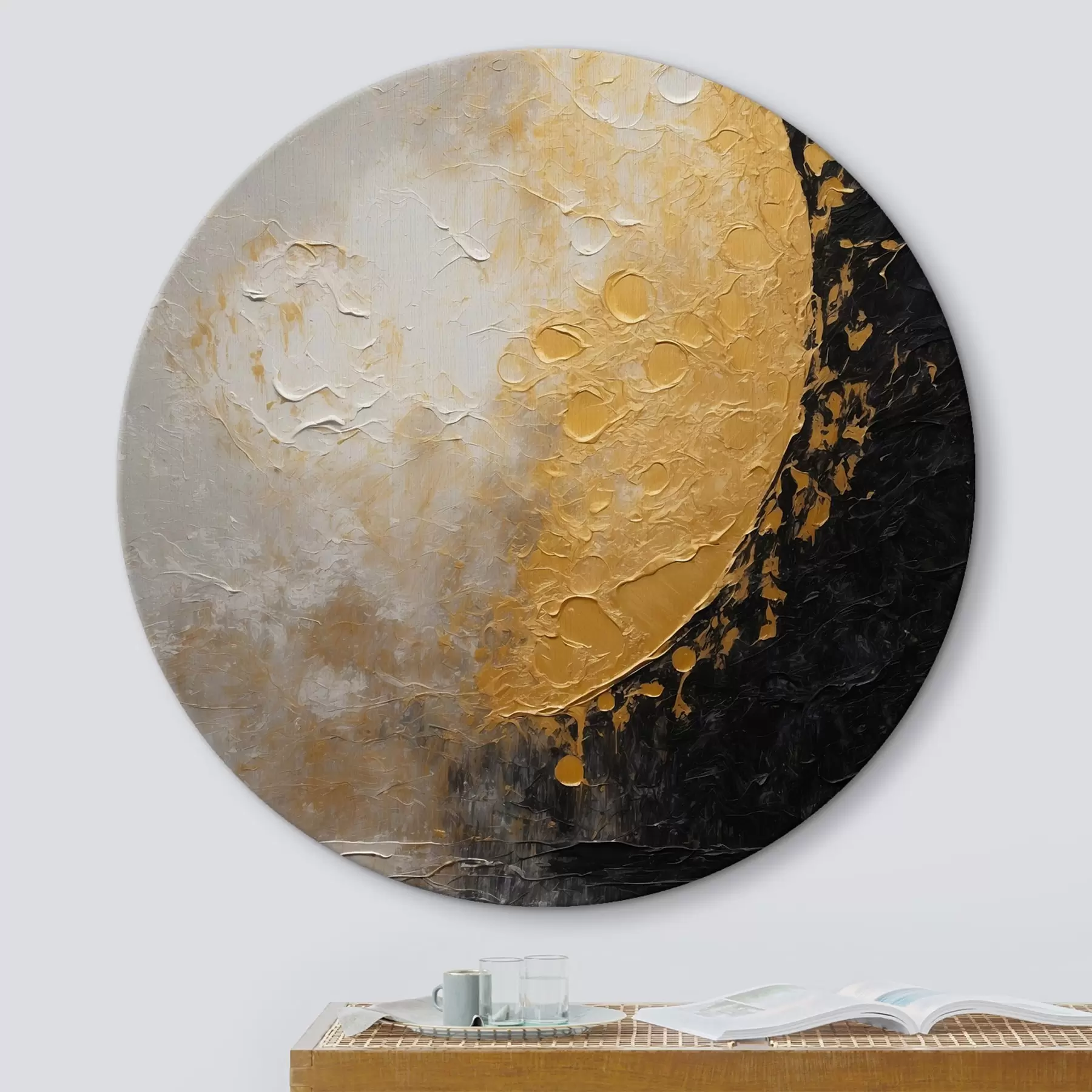 fototapet Luna în stilul picturii în ulei r42766