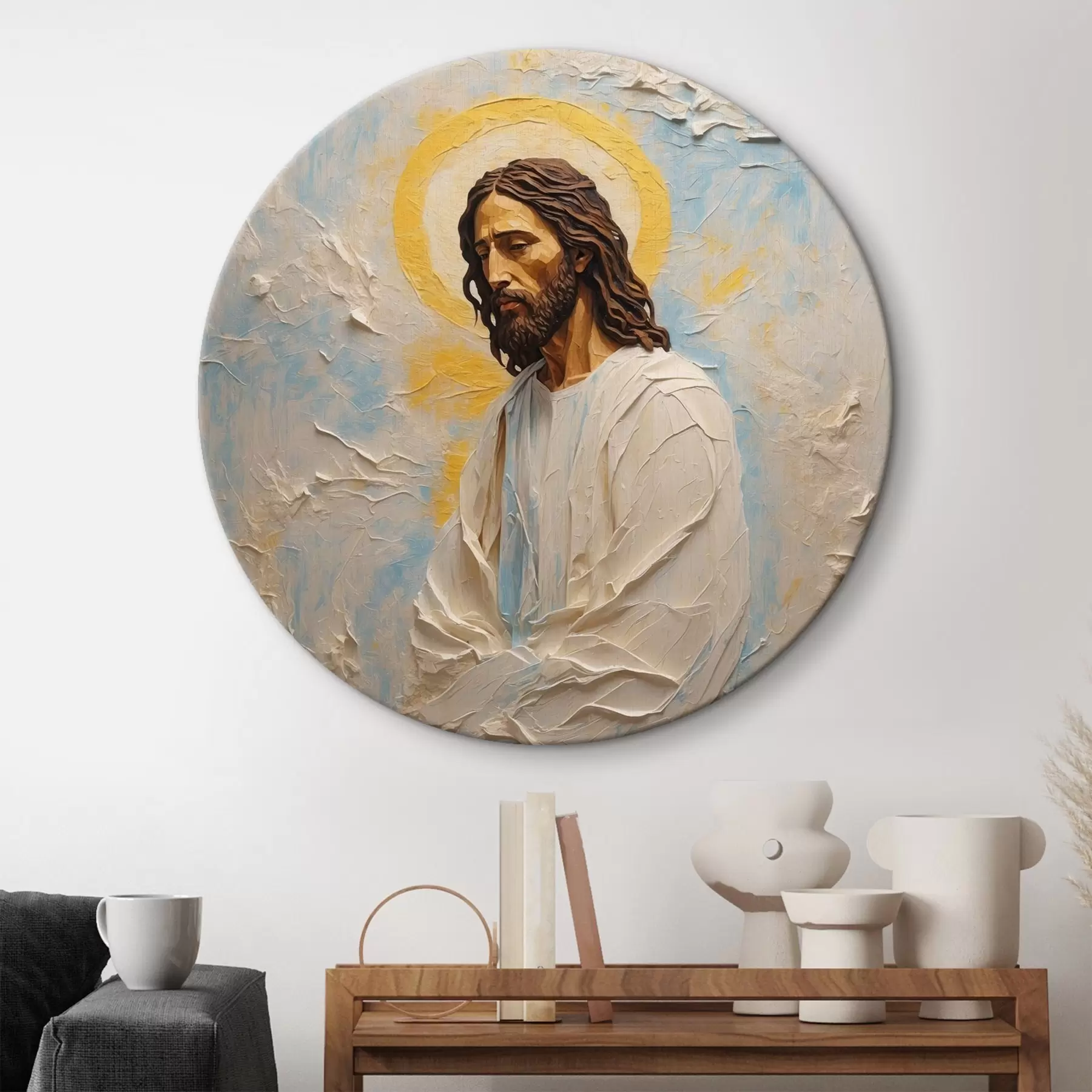 Tablouri Iisus Hristos în stil pictură în ulei r42768