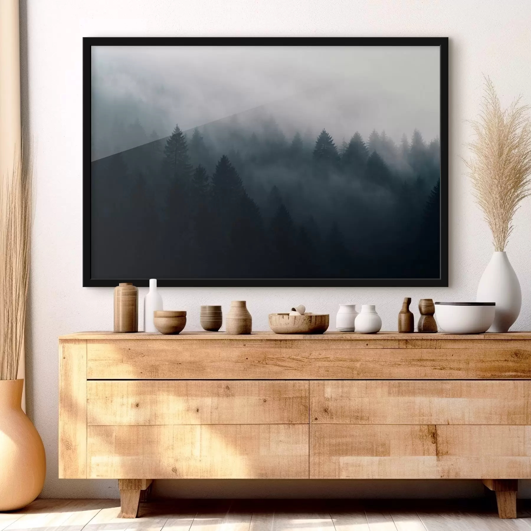 Tablouri Pădurea neagră în ceață f42926