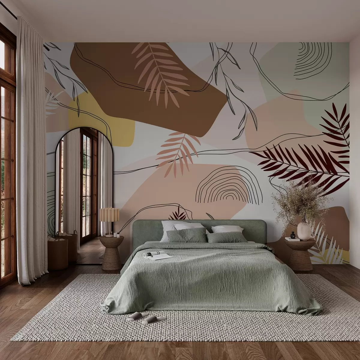 fototapet Design botanic abstract w03092