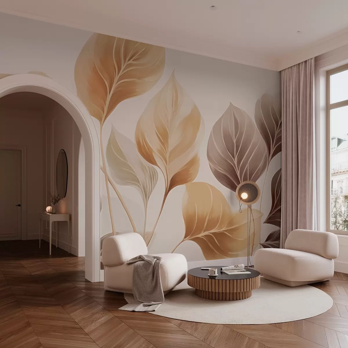 fototapet Frunze mari w03138