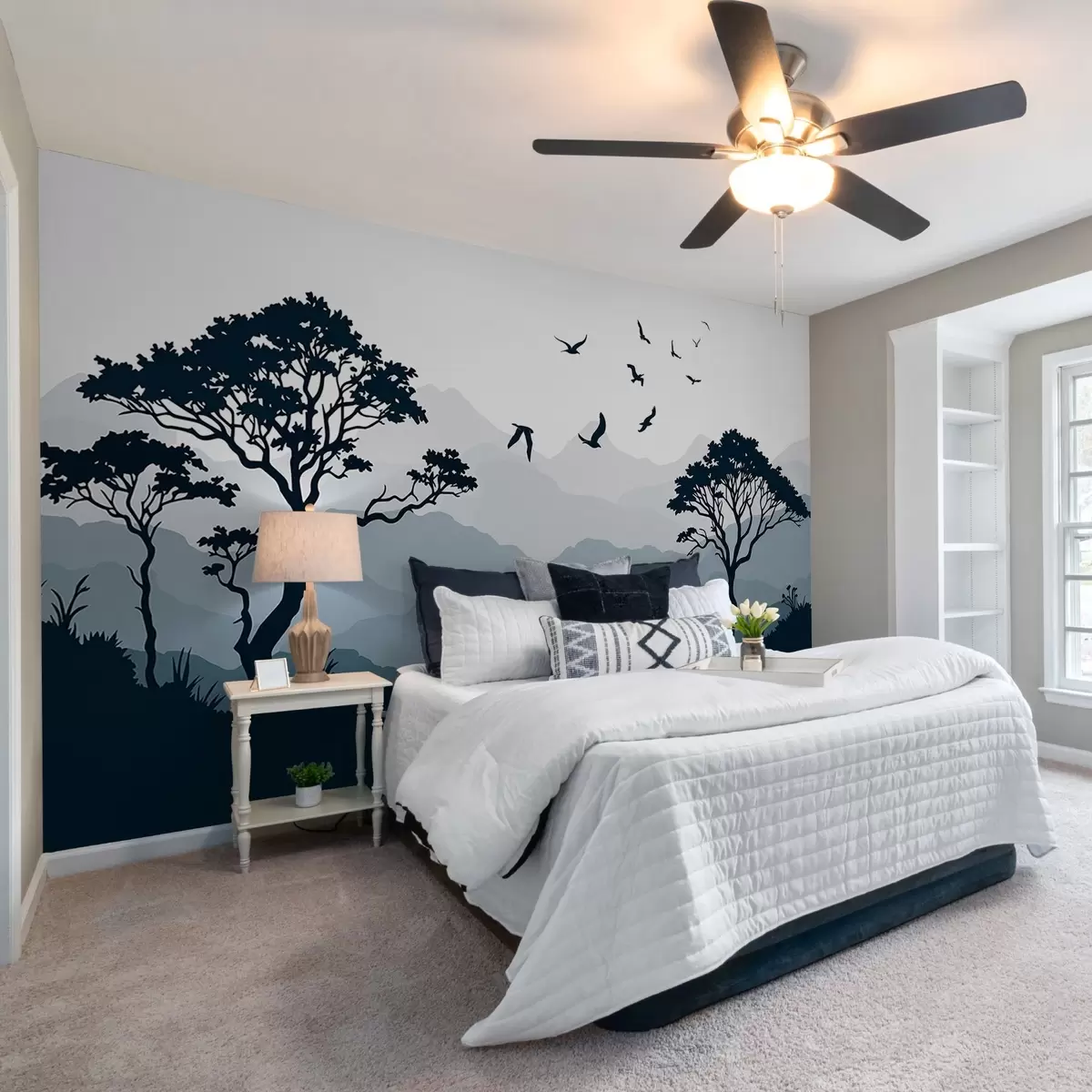 fototapet Siluetă peisaj w03210