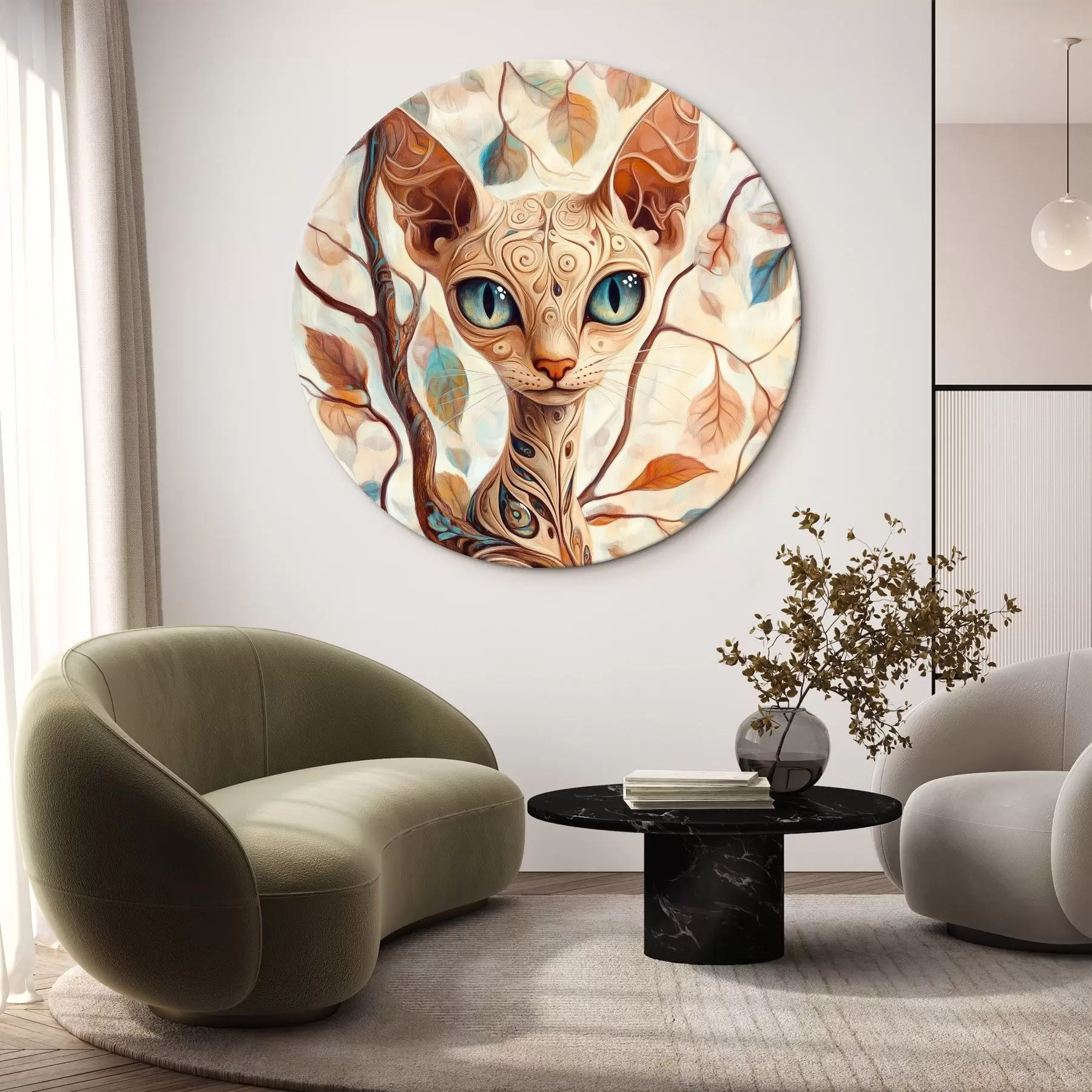 Tablouri Pisoi și crengi de copac r42988