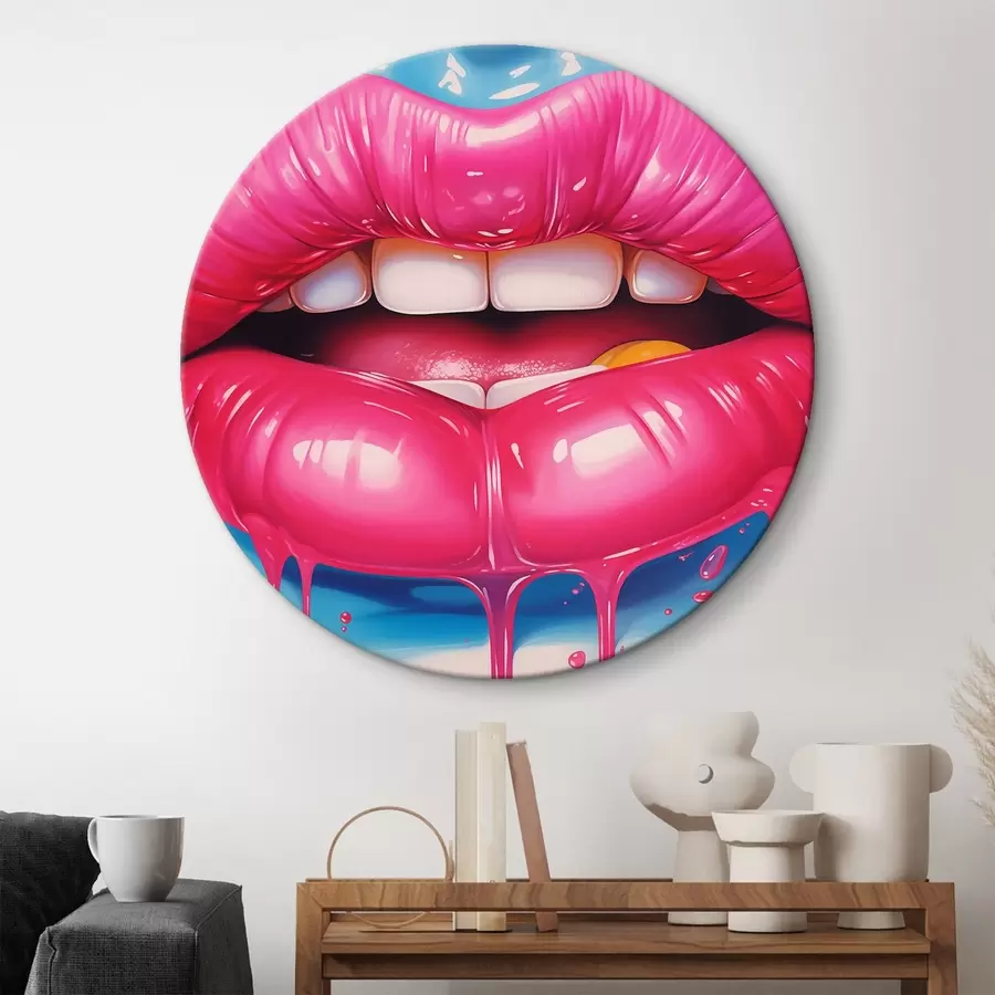 Tablouri Buze roz luxuriante r43035