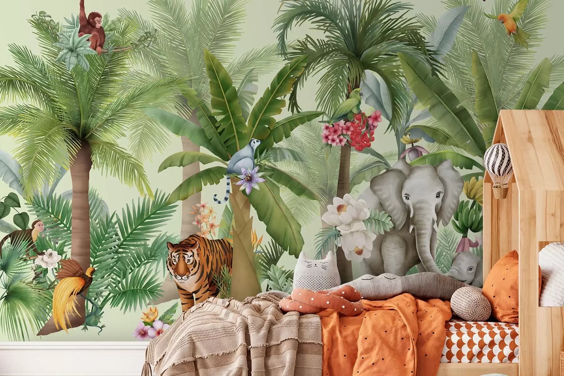 fototapet Animale din junglă și tropicale w03225