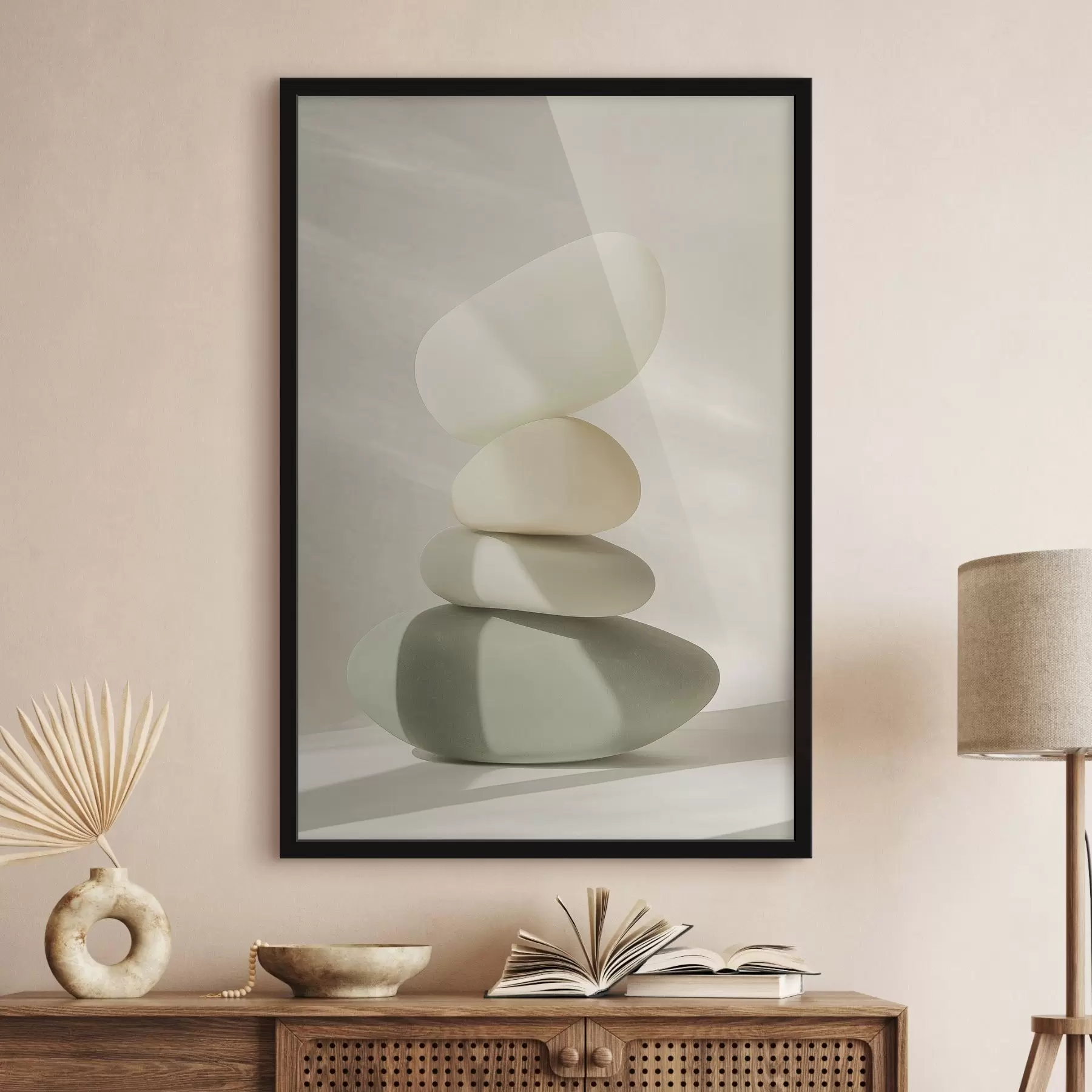 fototapet Pietre realiste, culori pastelate, iluminare naturală f43049