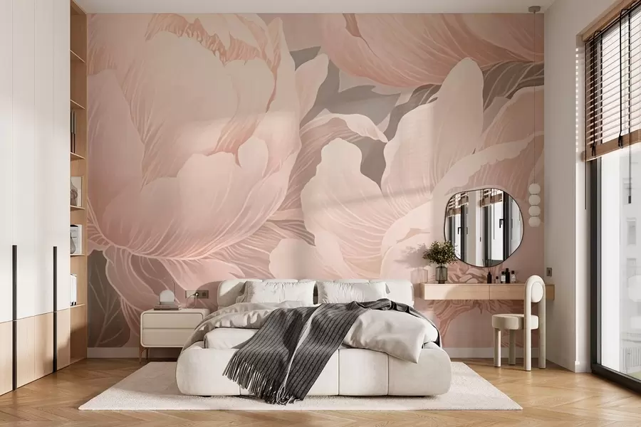 fototapet Bujori delicați w03273