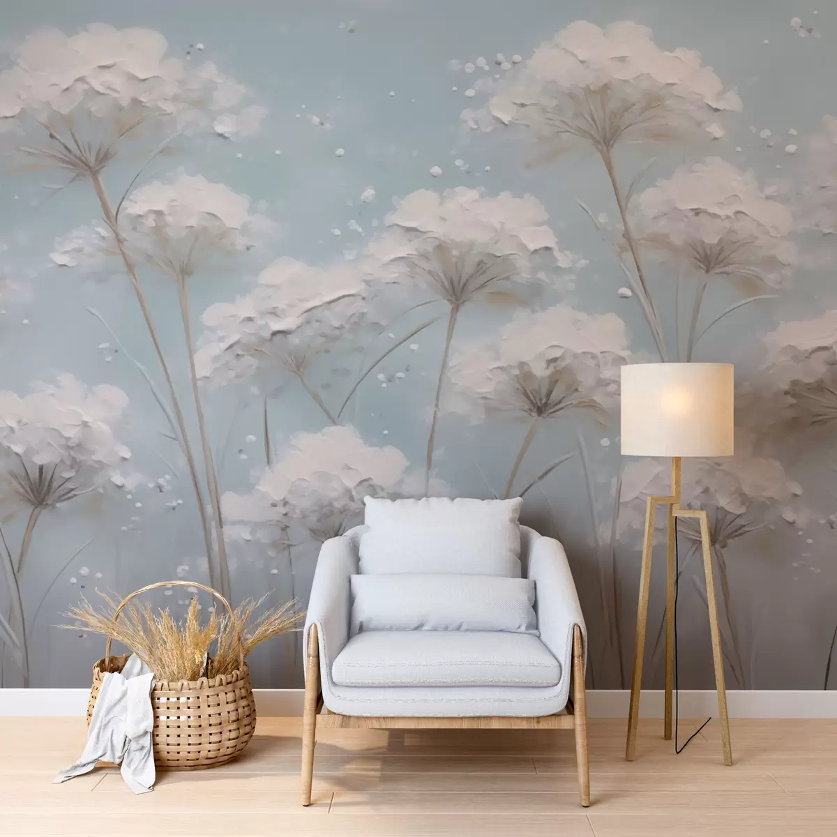 fototapet Flori albe w03304