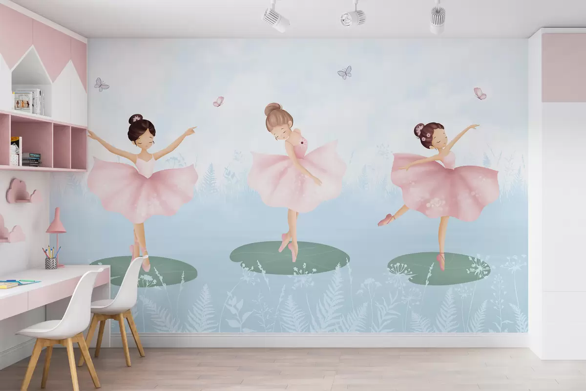 fototapet Peisaj cu balerine dansatoare w03168v1