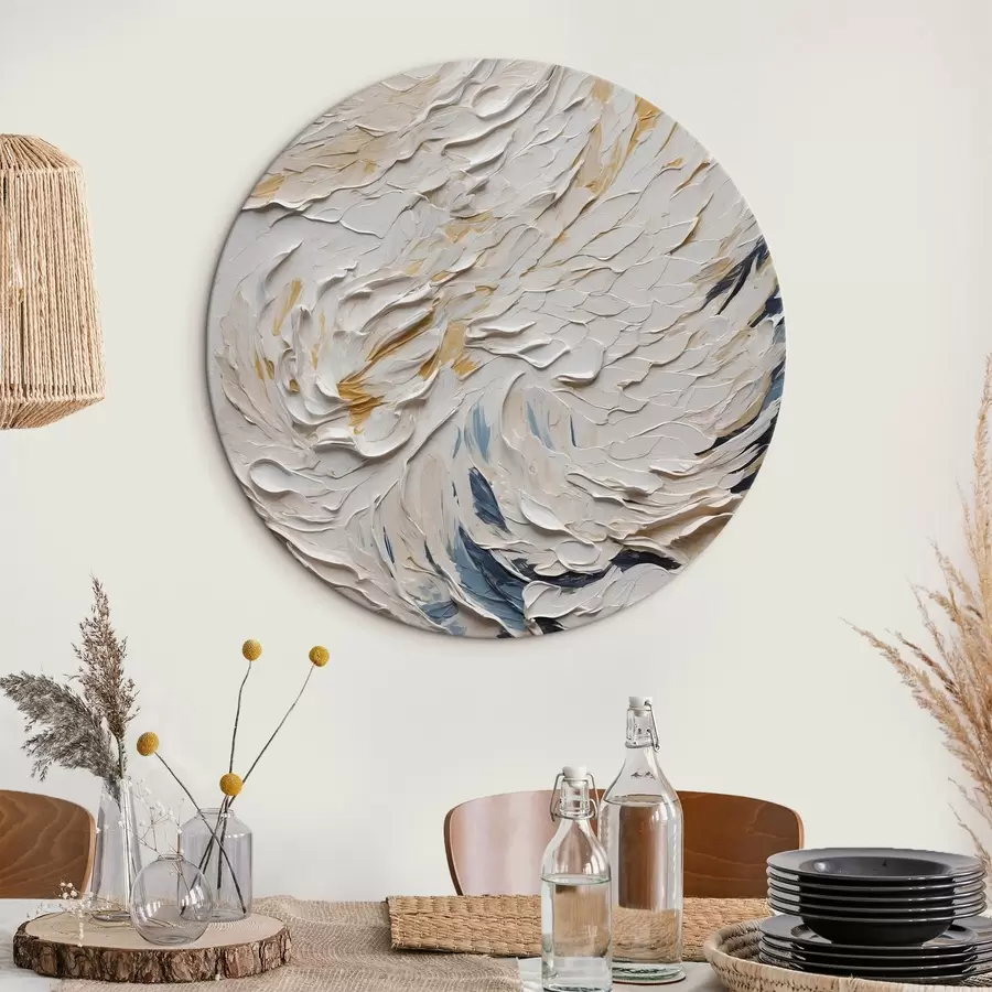 Tablouri Aripă albă abstractă în stilul picturii în ulei r43097