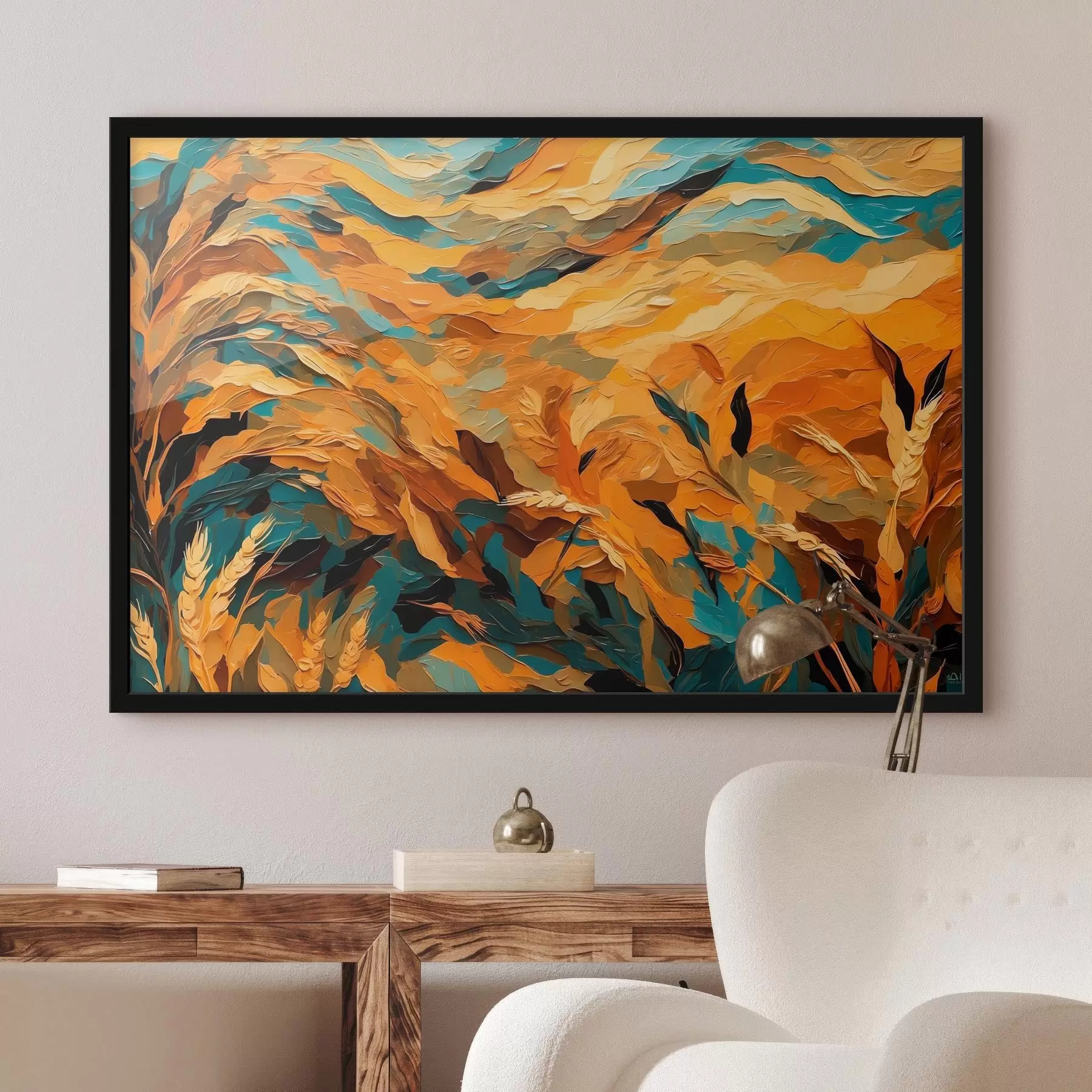 Tablouri Abstract câmp de grâu în stil pictură în ulei f43096