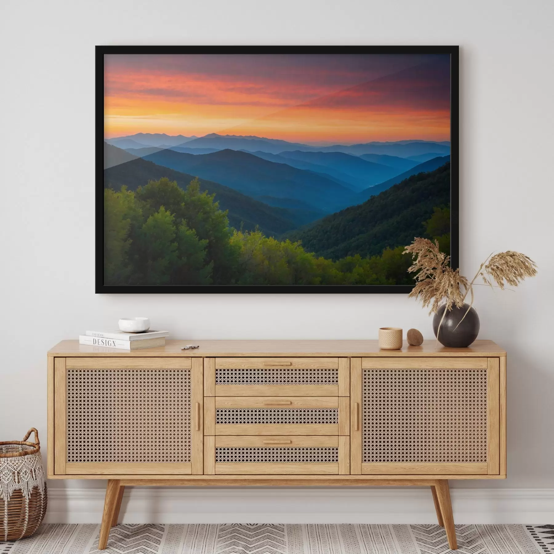 fototapet Vedere din munți în zori f43119