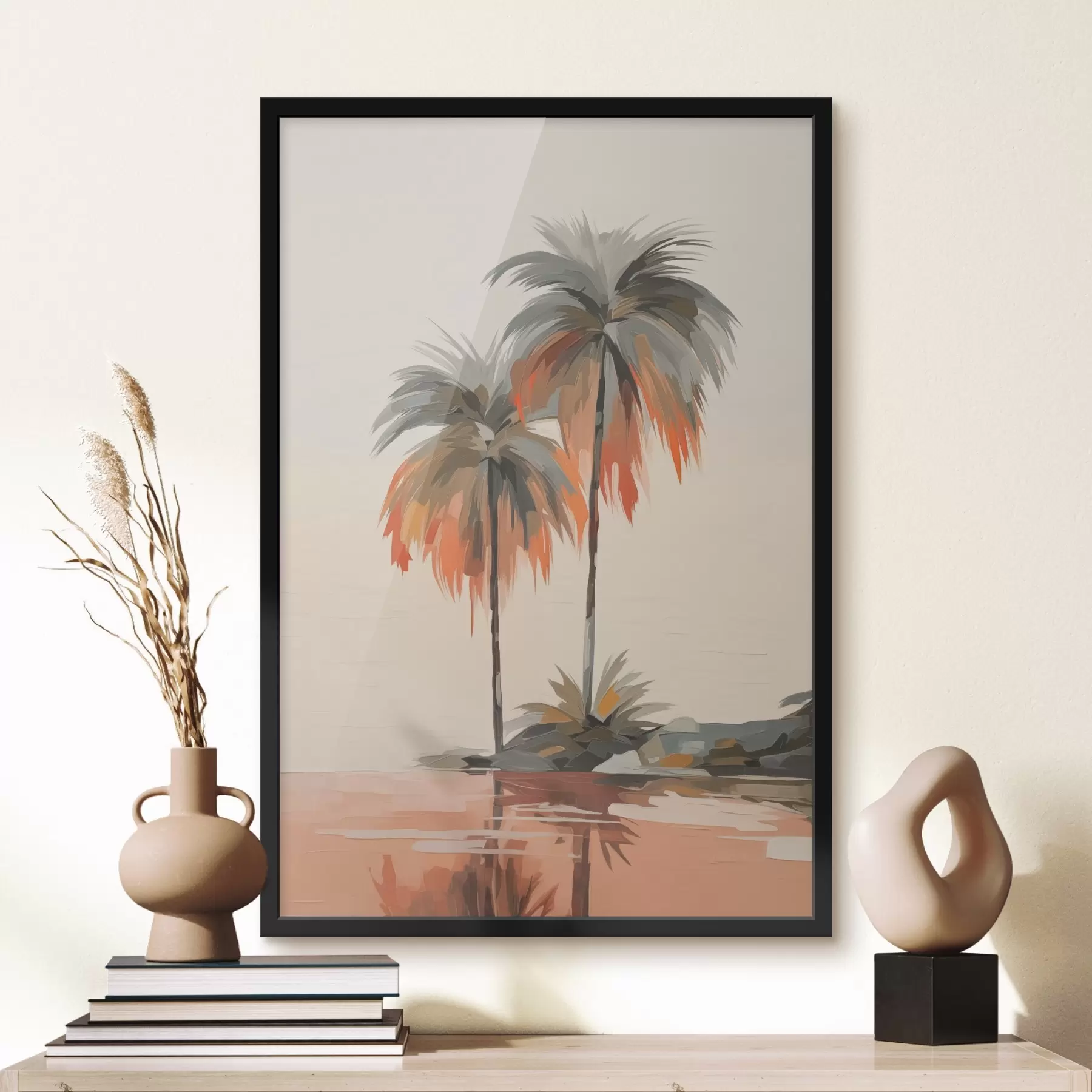 fototapet Palmieri imitație brush strokes f43230