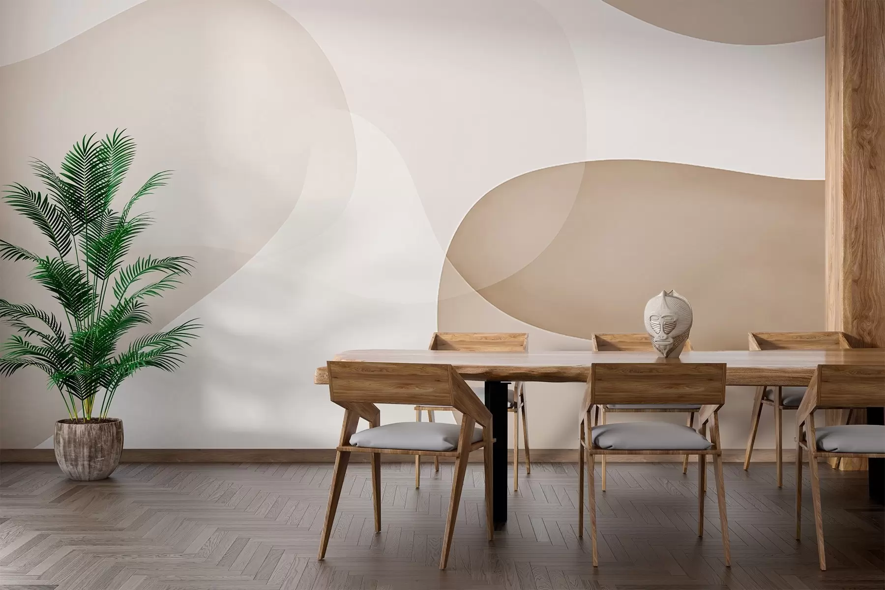 fototapet Siluete de munte abstractizate w03366