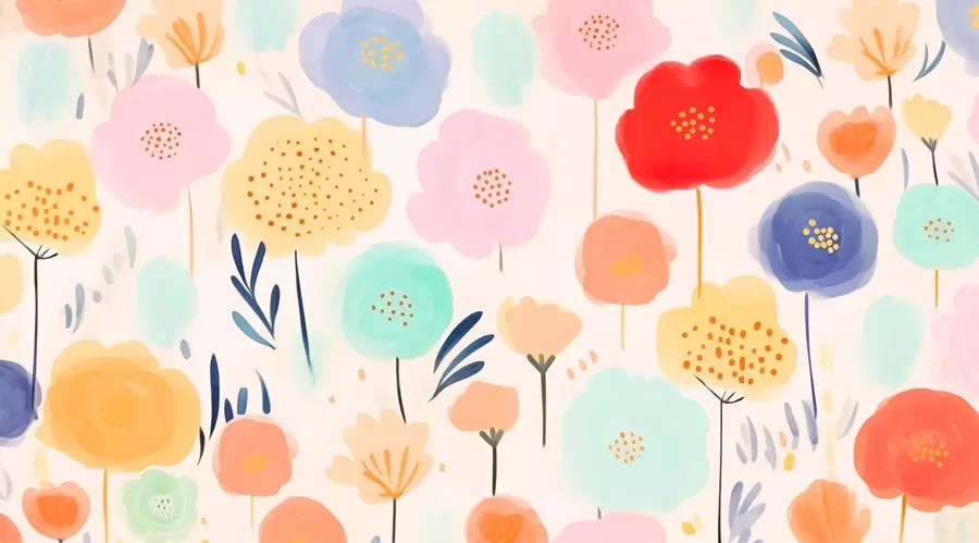 fototapet Flori abstracte luminoase w03373