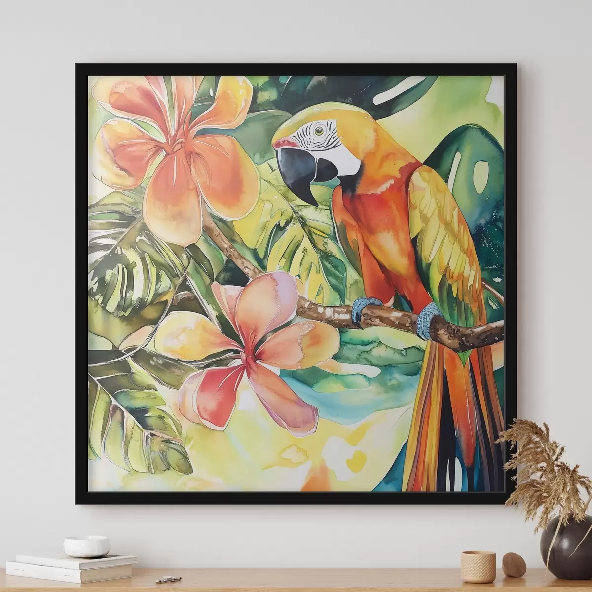 Poster Papagal luminos f43307