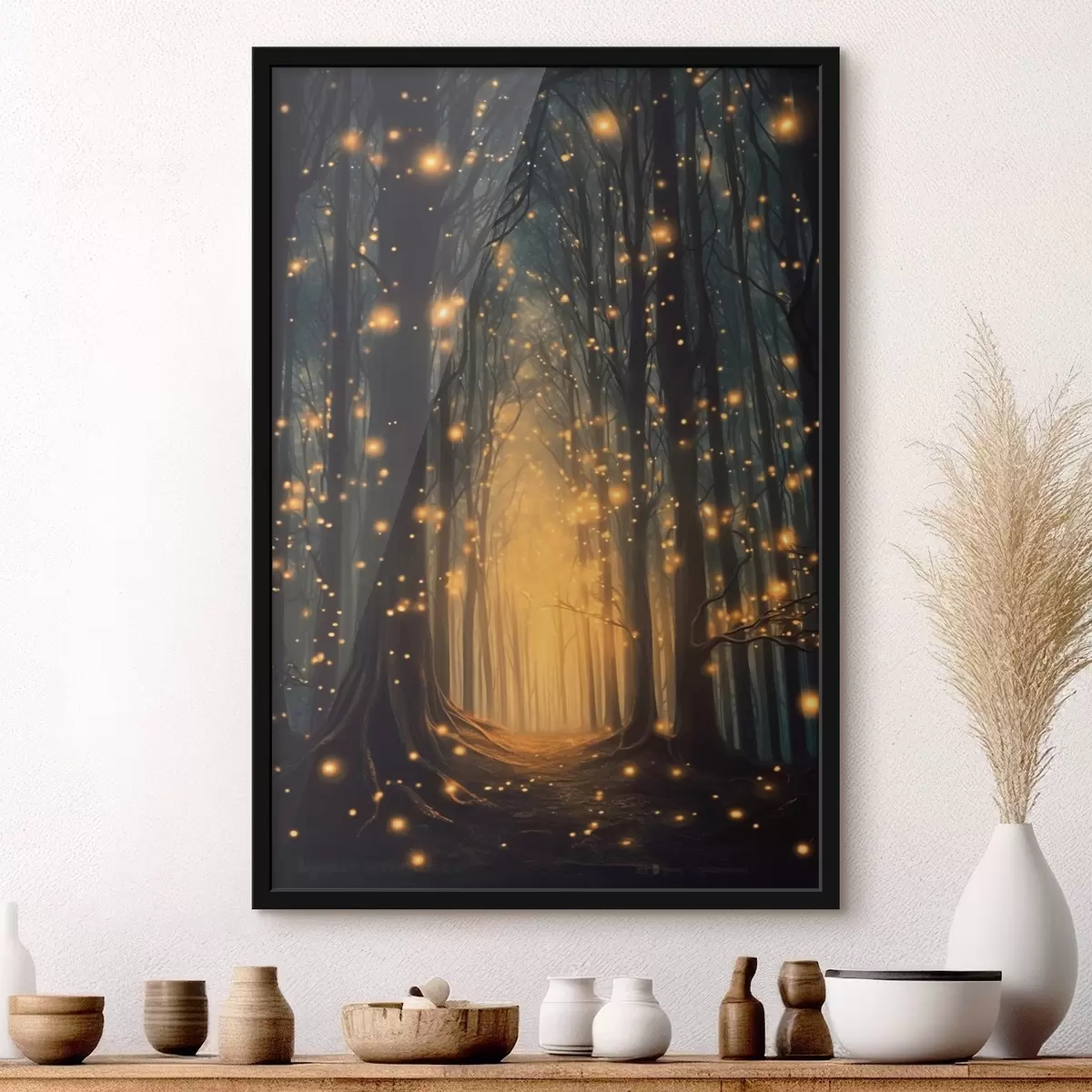 Poster Pădure magică cu licurici f43272