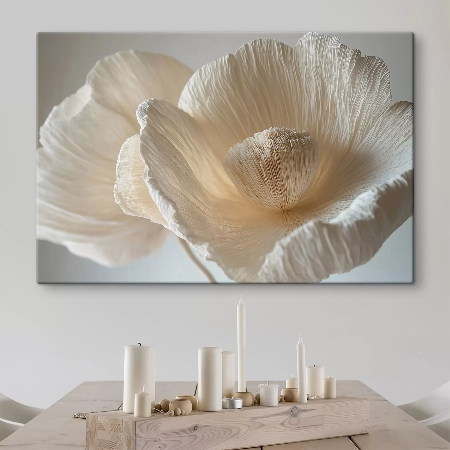 fototapet Floare bej mare s43332