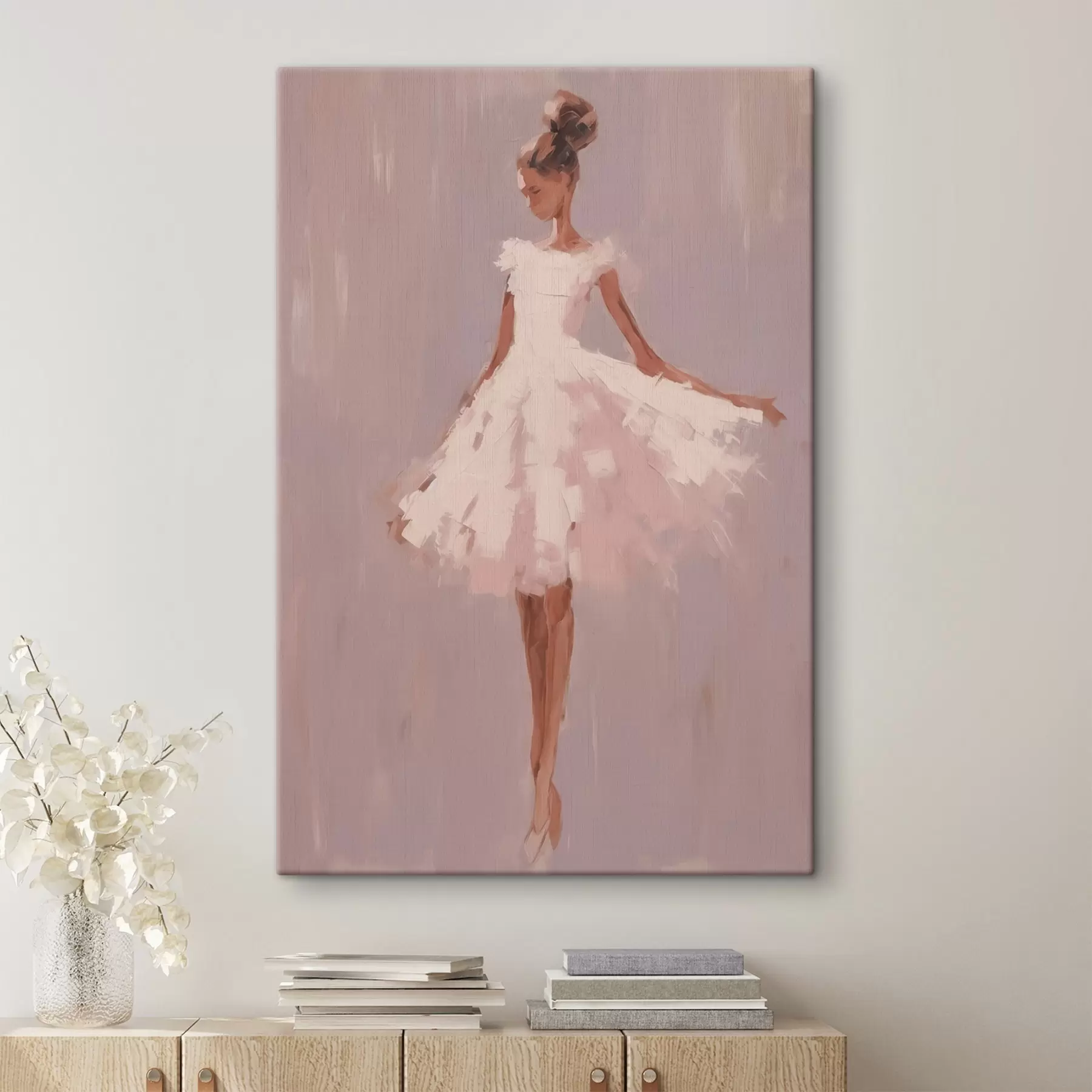 fototapet Ballerina pictură abstractă imitație s43342