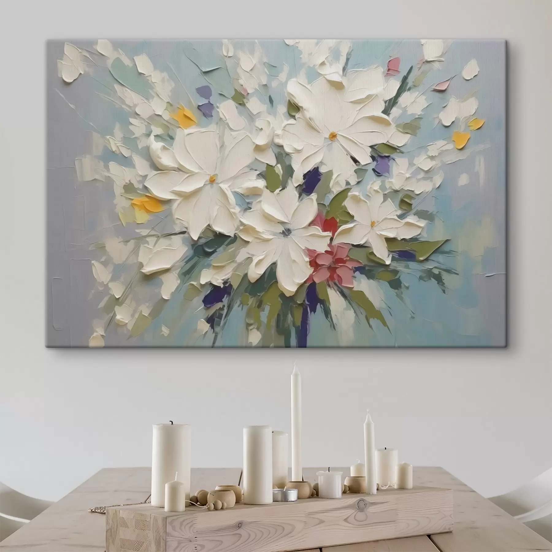 fototapet Buchet de flori imitație pictura s43348