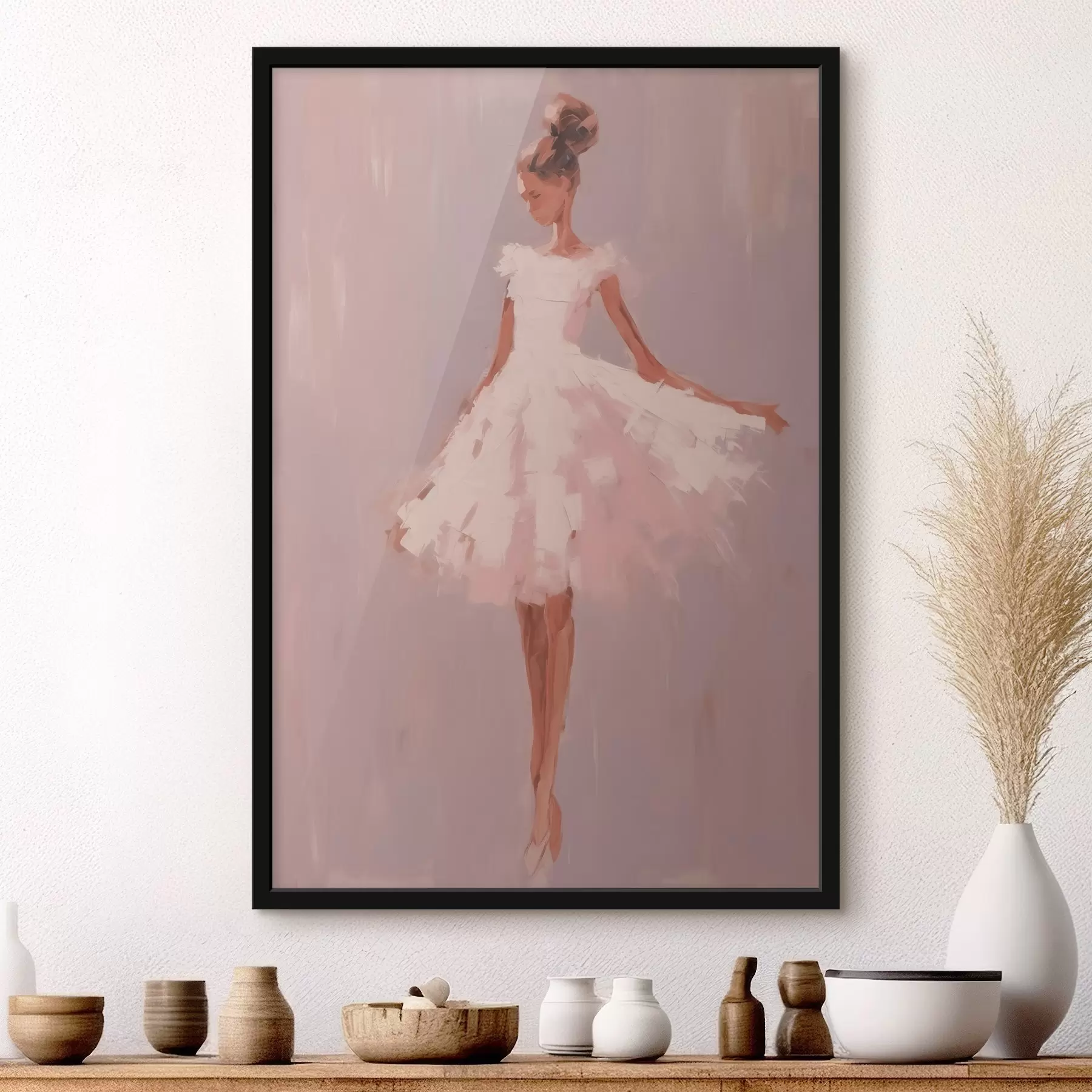 fototapet Ballerina pictură abstractă imitație f43342