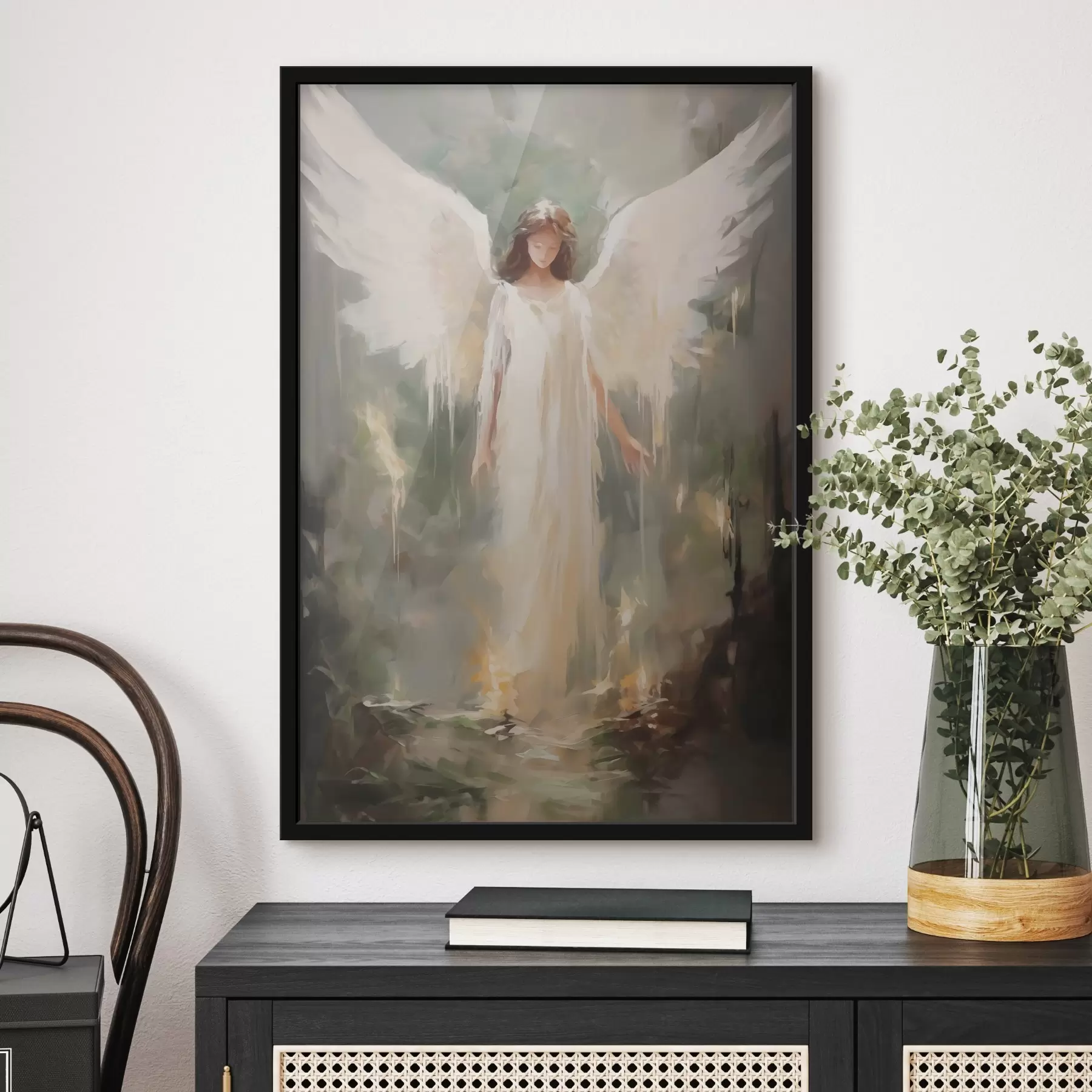 fototapet Pictura abstractă imitație înger f43353