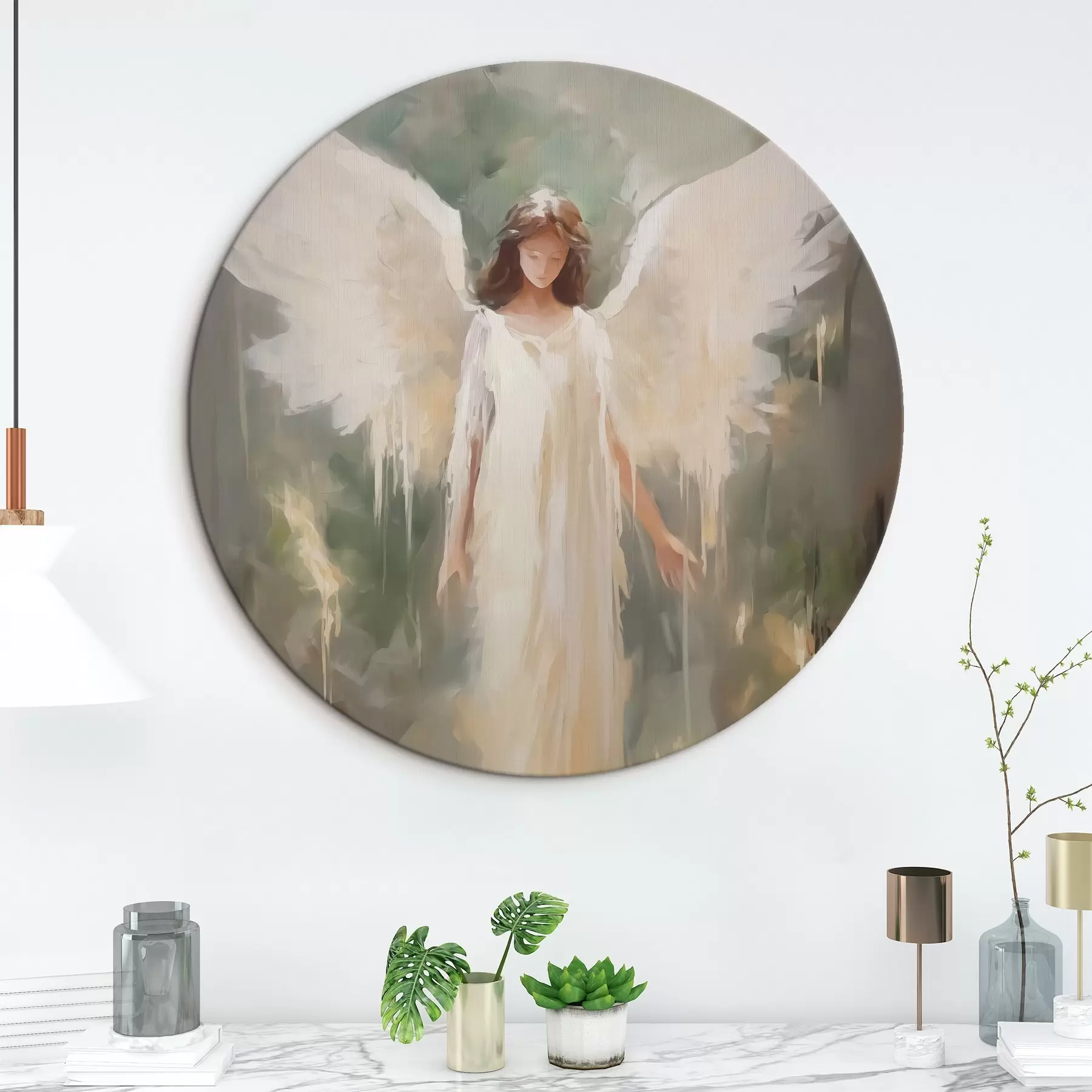 fototapet Pictura abstractă imitație înger r43353