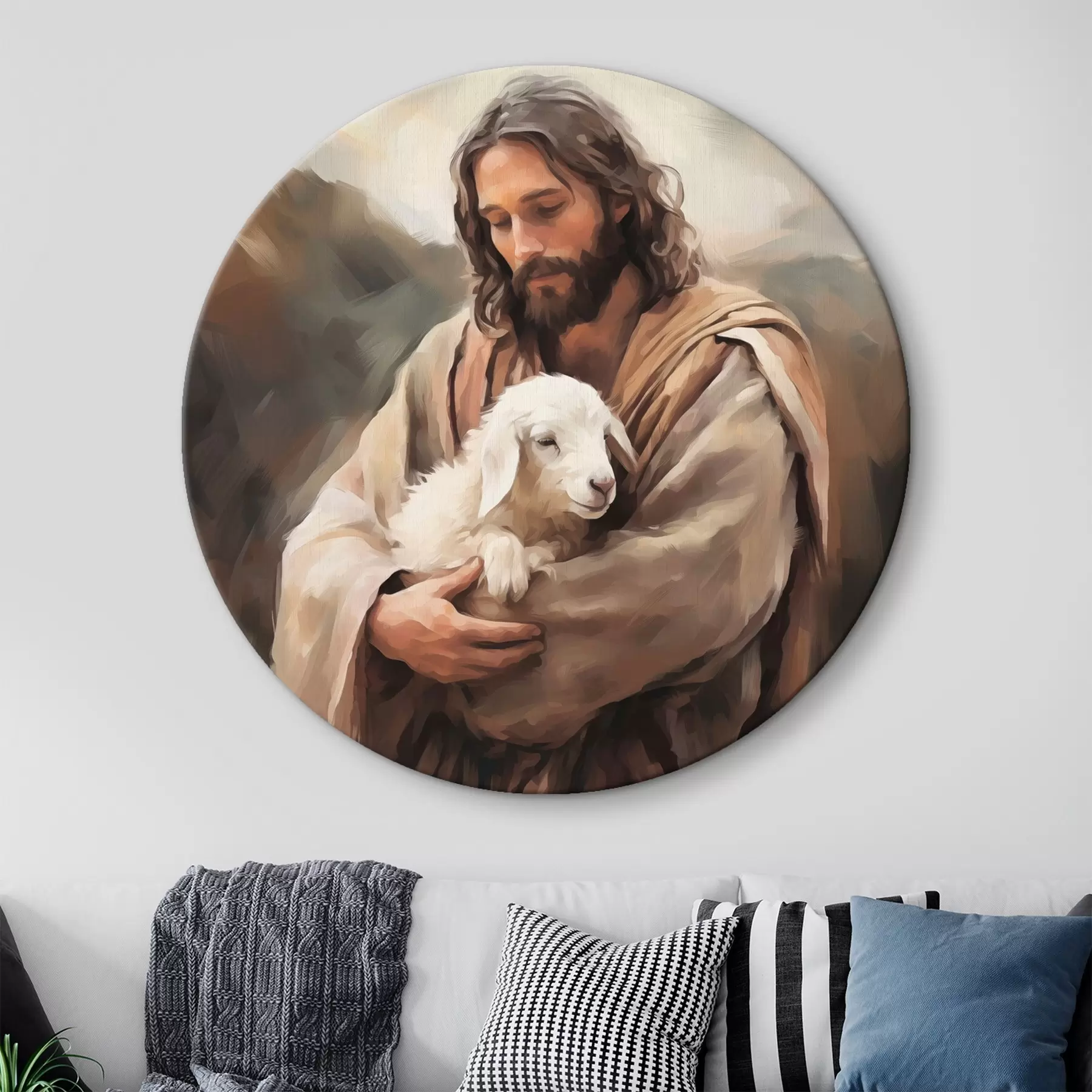 Tablouri Iisus cu mielul r43356