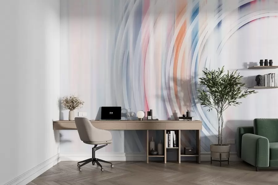 fototapet Inele haotice abstracte w08929v1