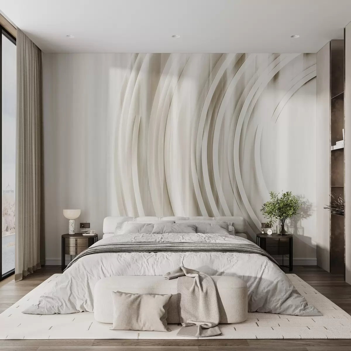 fototapet Inele haotice abstracte w08929v3