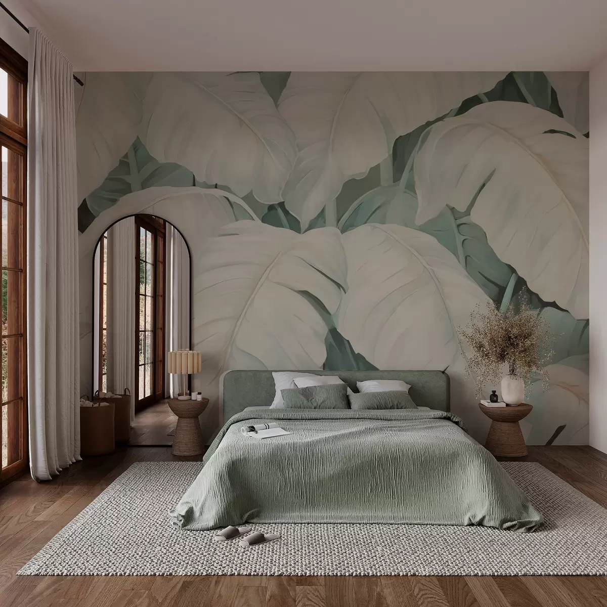 fototapet Pictura de imitație a frunzelor w03416