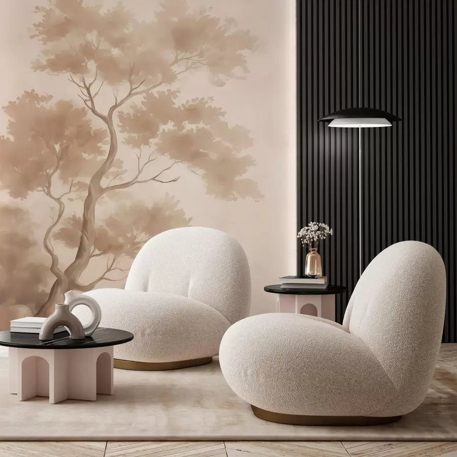 fototapet Copac imitație de acuarelă încețoșată w03471