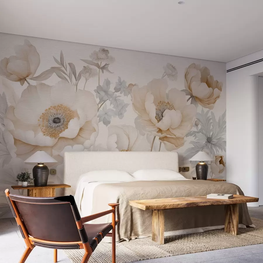 fototapet Buchet de flori pictat în acuarelă w03555v2