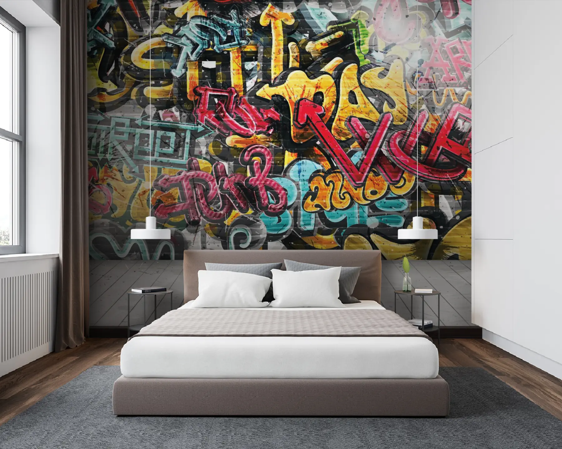 fototapet Vopsea de artă, vopsea e graffiti u56045