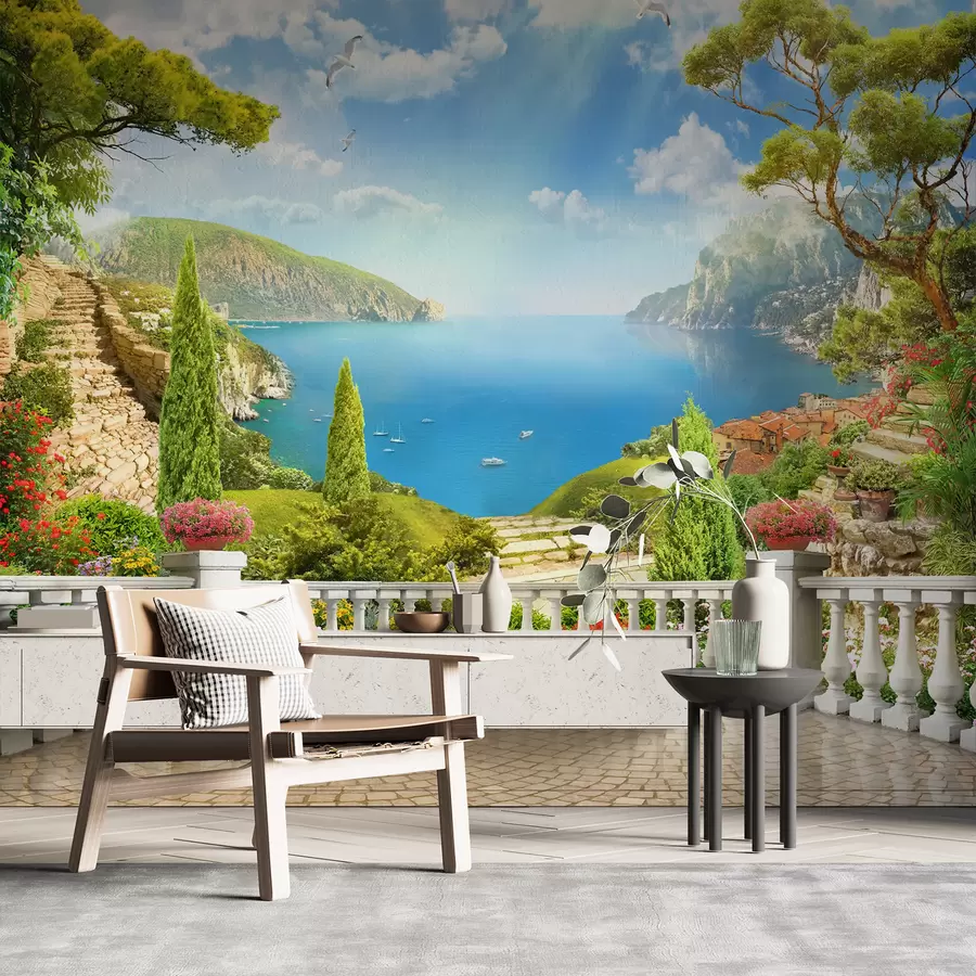 fototapet Cer, nori și apă u60261