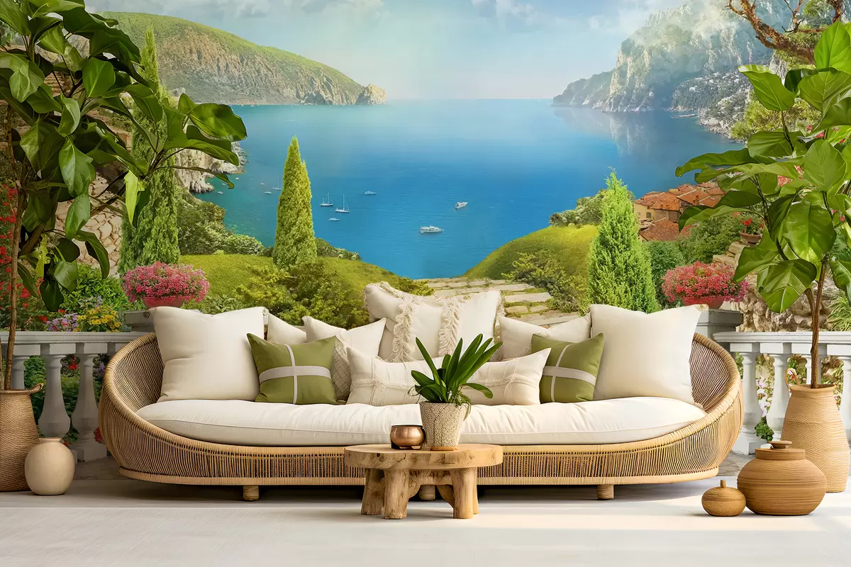 fototapet Cer, nori și apă u60261