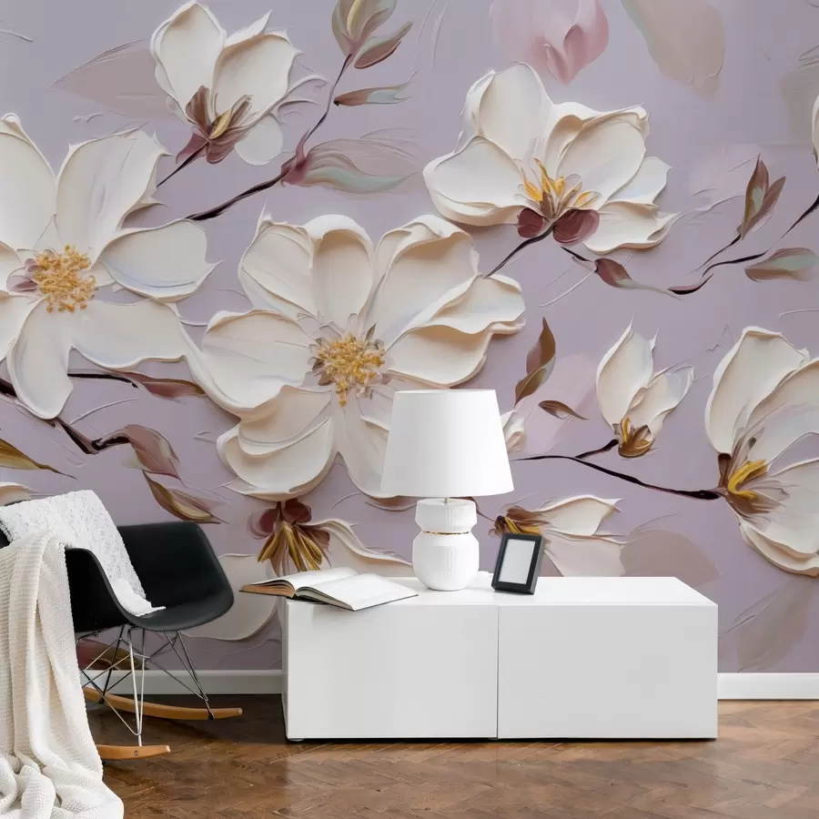 fototapet Flori pictura imitație w03571