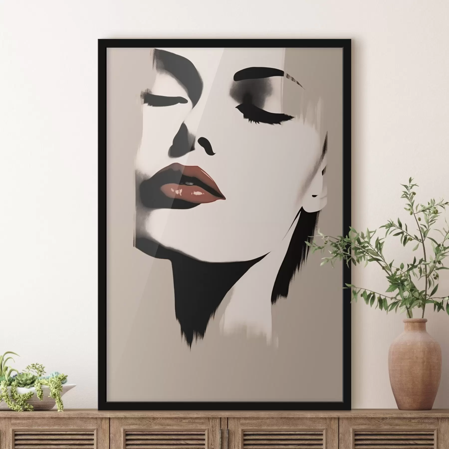 fototapet Portret feminin minimalist f43527