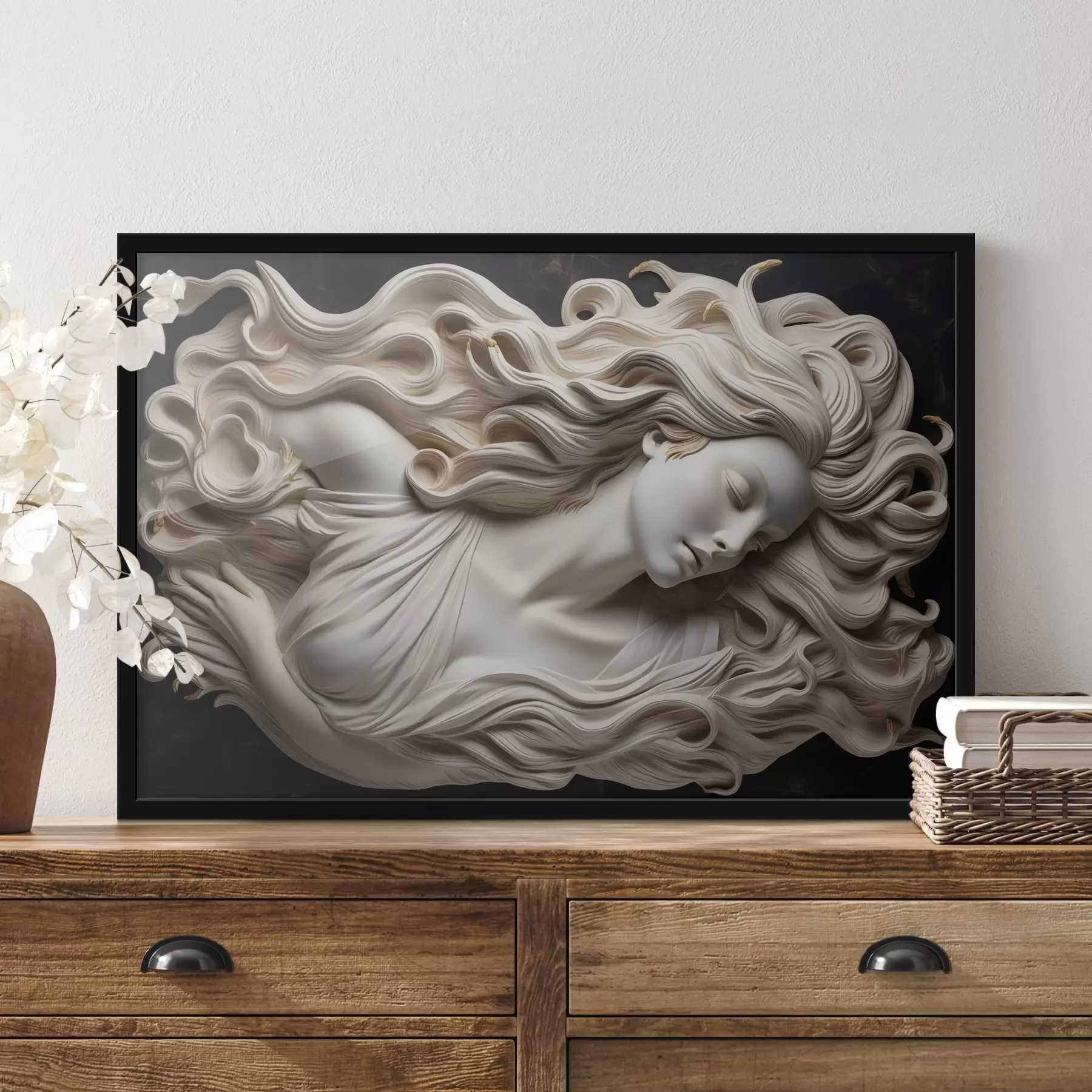 Tablouri Basorelief simulat al unei femei f43546