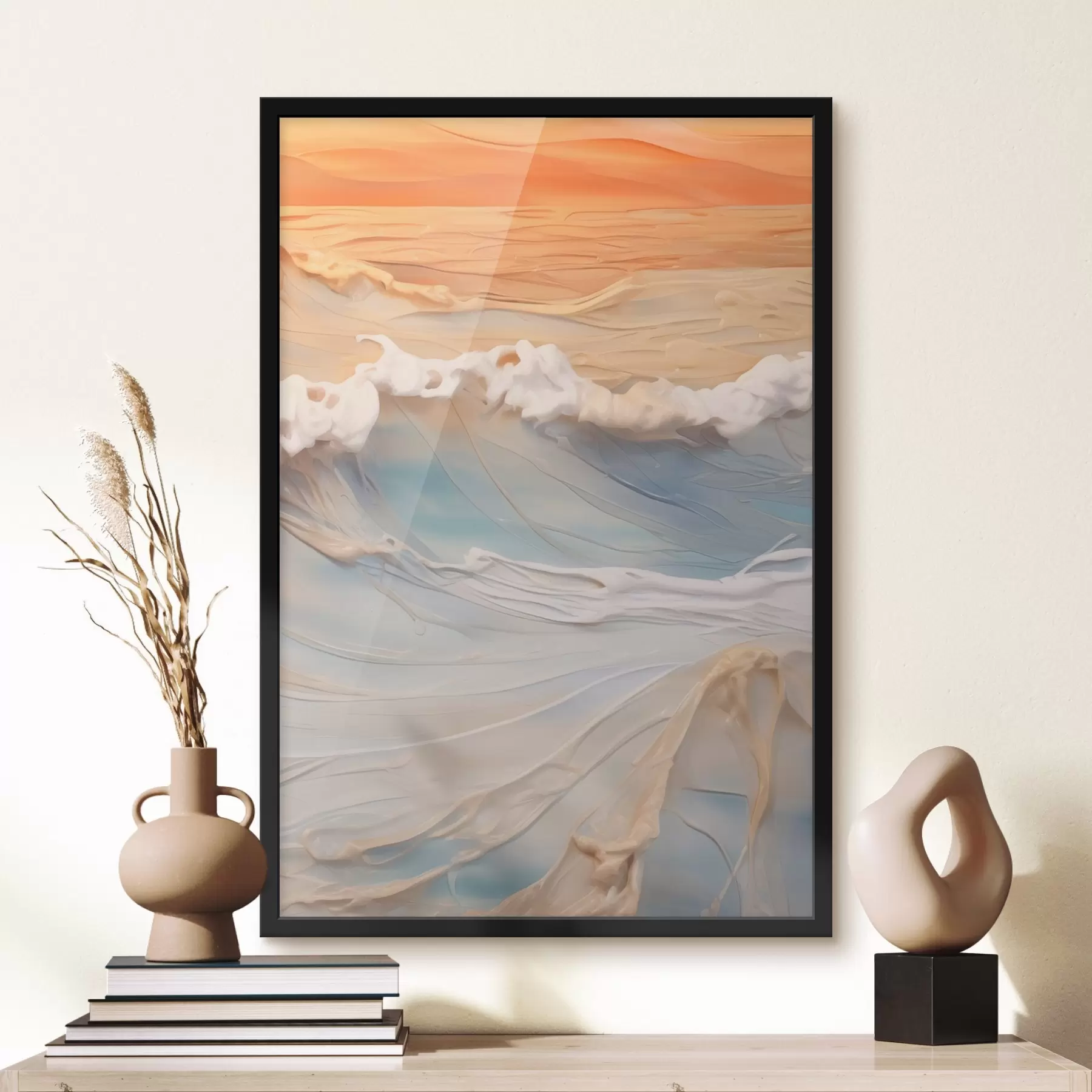 fototapet Maree la apus de soare f43593