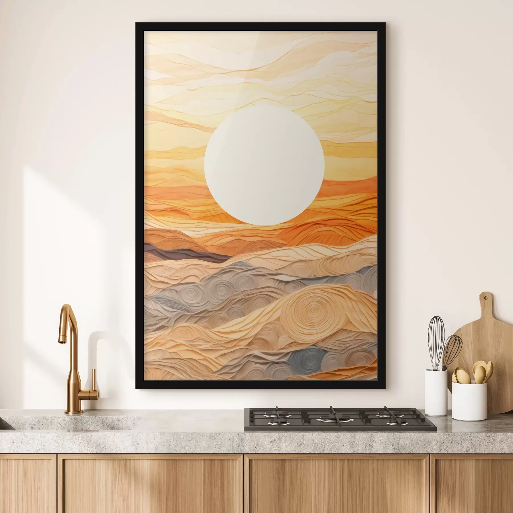 fototapet Valuri la apus de soare f43586