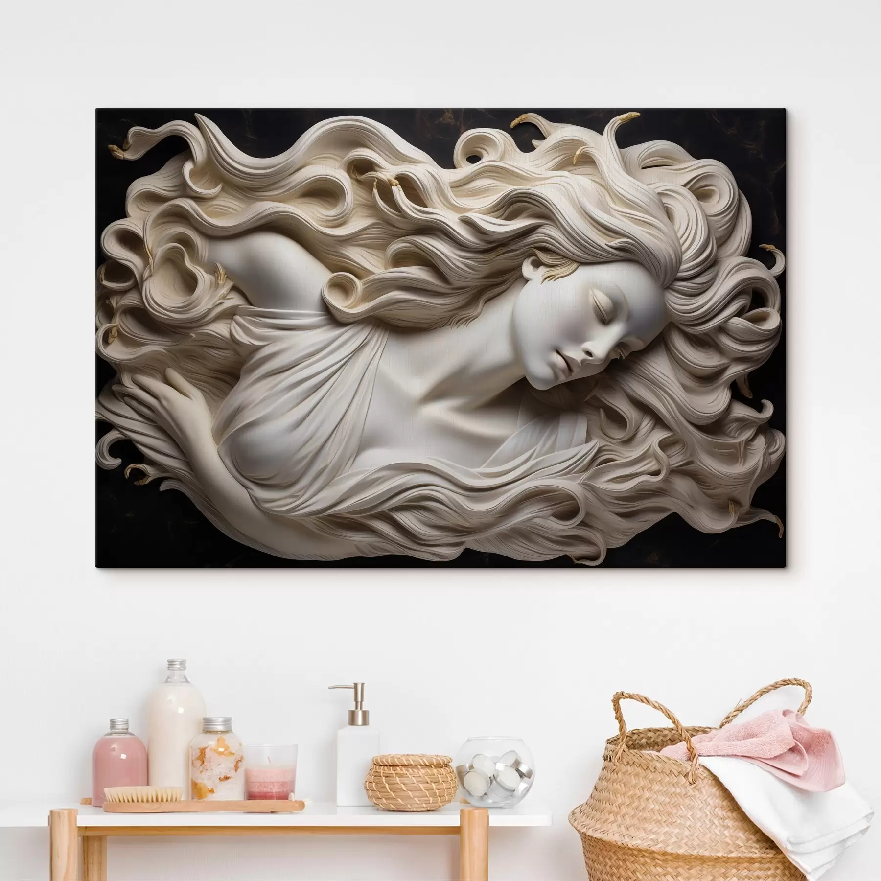 fototapet Basorelief simulat al unei femei s43546