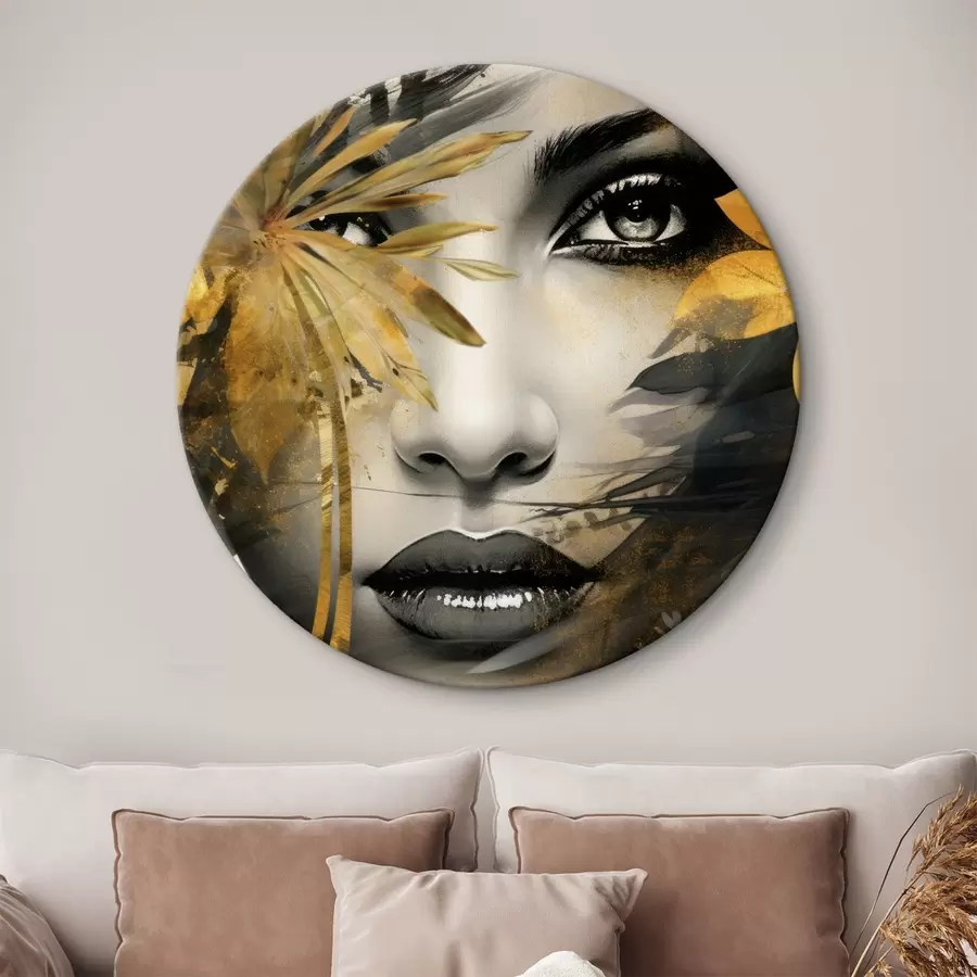 fototapet Fața fetei în stil pictat manual r43469