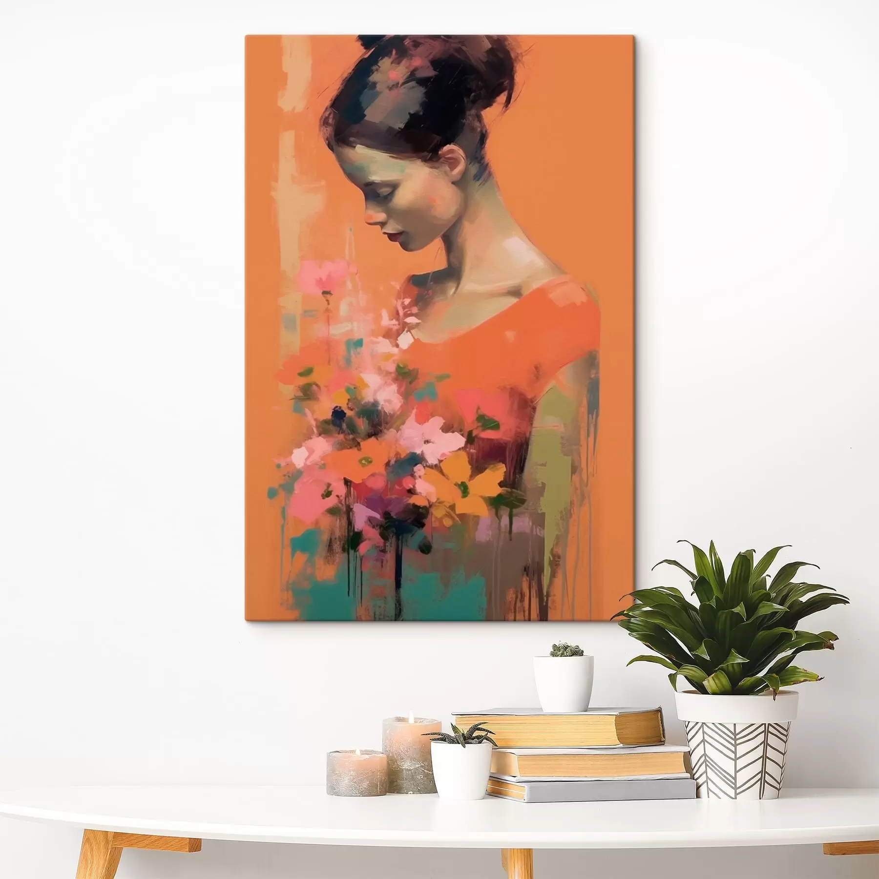 Tablouri Fată și flori s43933