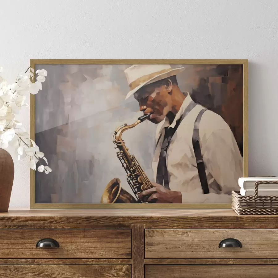 fototapet Saxofonist f43926